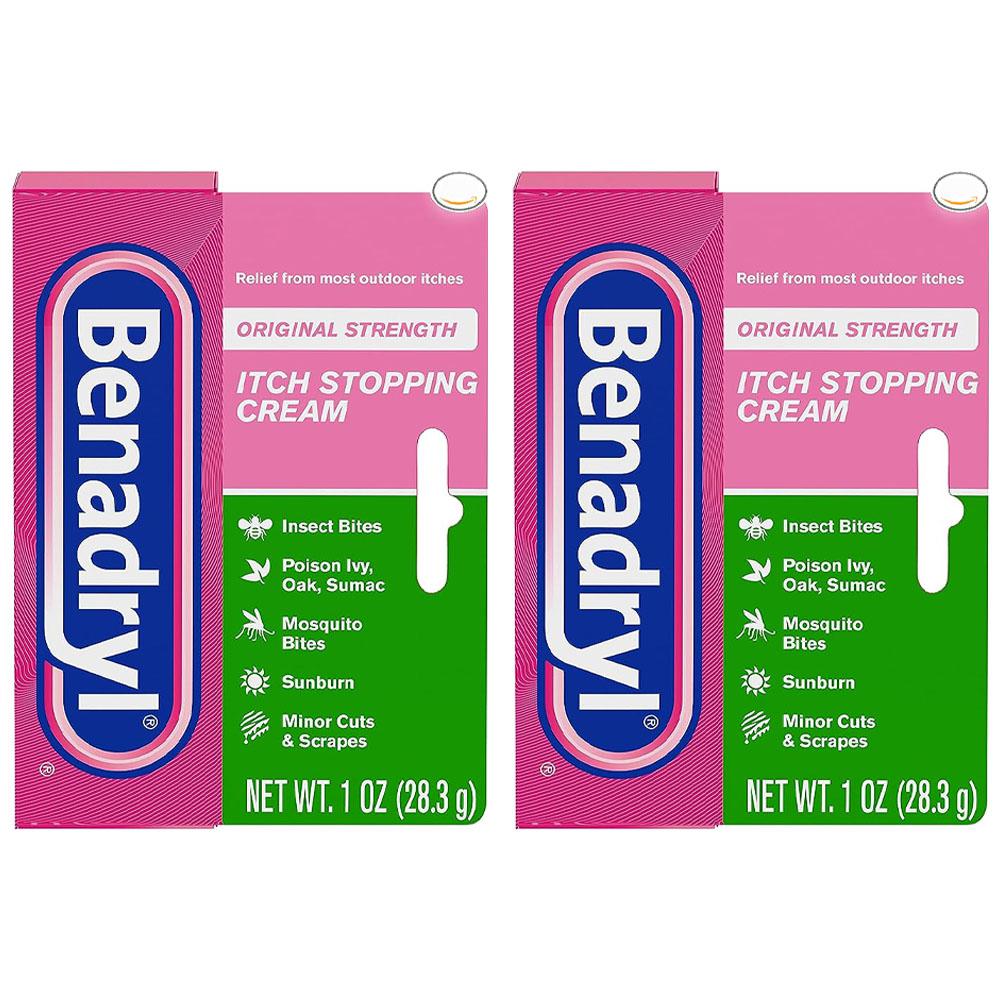 2개세트 2023년 신형 Benadryl 모기알러지약 연고 28.3g