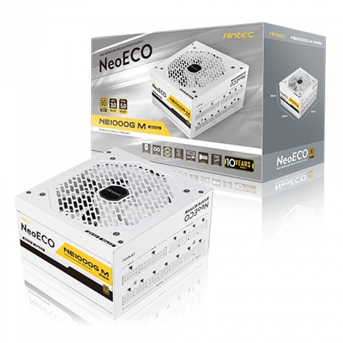 [오늘출발] 안텍 Antec NeoECO 1000W WHITE 80PLUS GOLD 풀 모듈러 ATX 3.0 파워 (PCIE5)