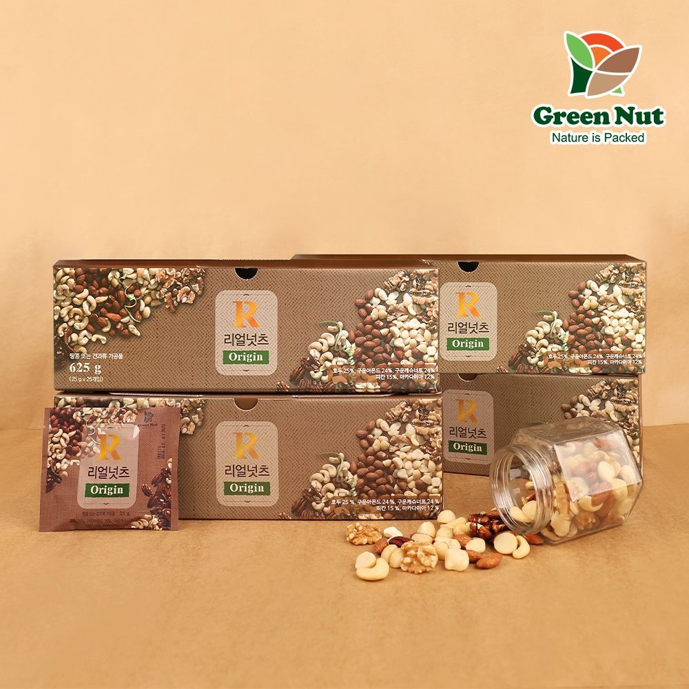 리얼넛츠 오리진 25g 25봉입 4세트 총 100봉입