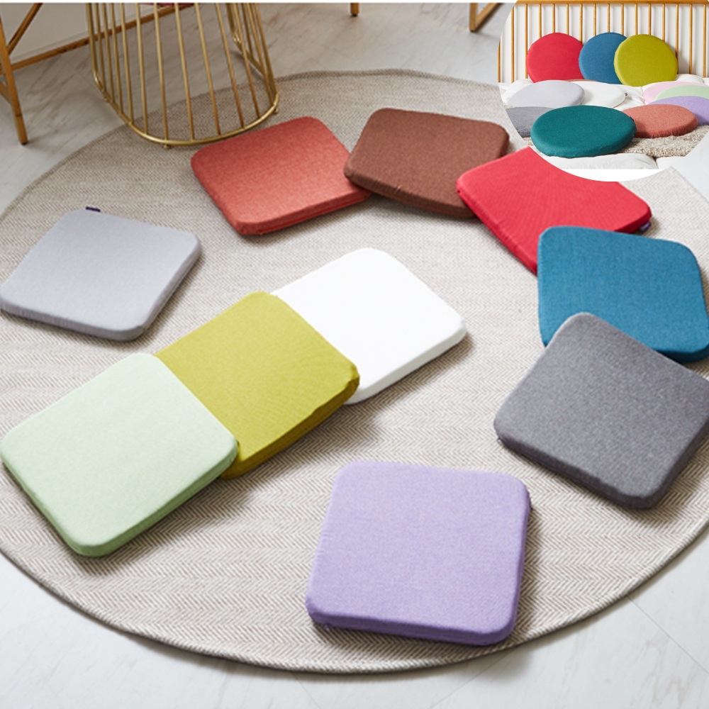 사계절 메모리폼 원형 사각 방석 학생 식탁의자 수험생 휴대용 컴퓨터