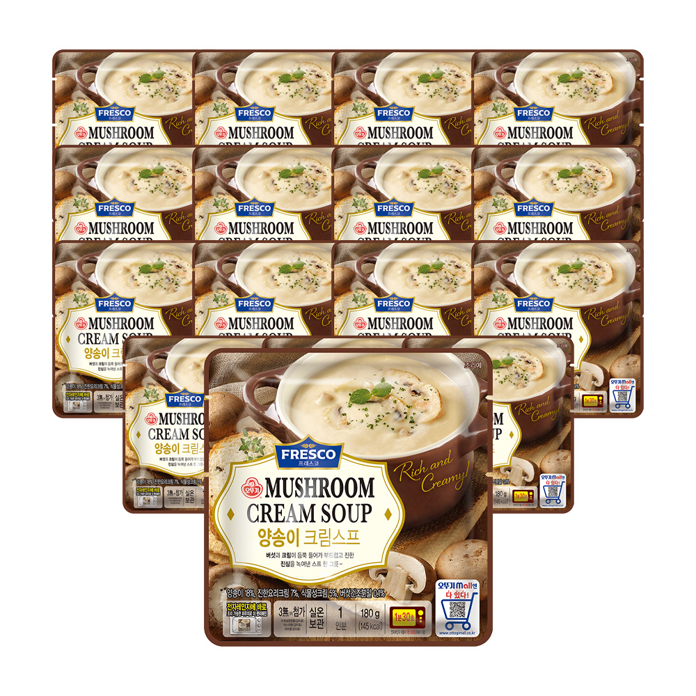 오뚜기 프레스코 양송이크림스프 180gx16개