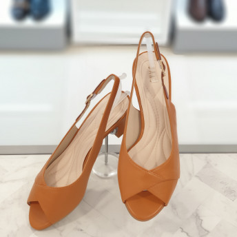 [롯데백화점] 닥스 여성 4cm굽 양가죽 스트랩 샌들 DID2753102 LS34 GJW