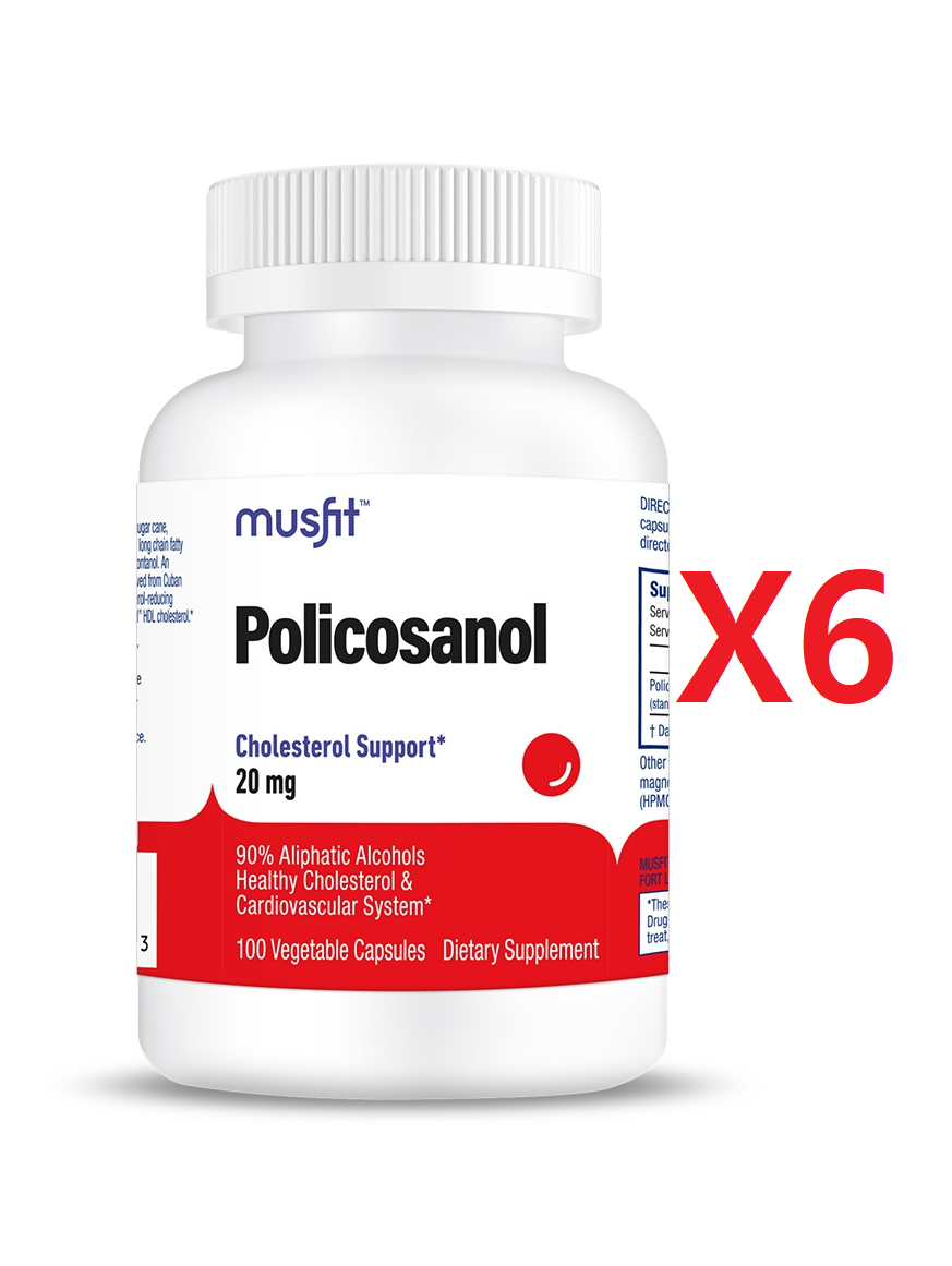 [해외] 머스핏 쿠바산 폴리코사놀 쿠바폴리코사놀 20 mg 100 베지캡슐 6개