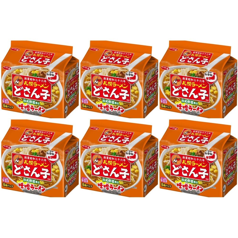 [해외] Sanyo Food Sapporo Ichiban Sapporo Ramen Dosanko Miso Ramen 일본 산요 삿포로 이찌방 도산코 감수 미소 라면 99g 30개