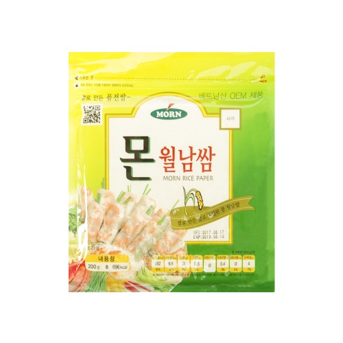 M&F 몬 월남쌈 사각 200g 16cm 라이스페이퍼