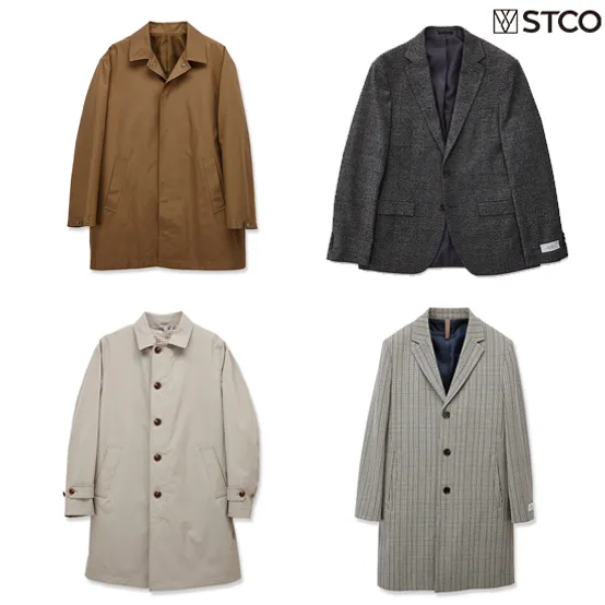 STCO 남성 간절기 트렌치/롱코트 균일가 9종 택 1