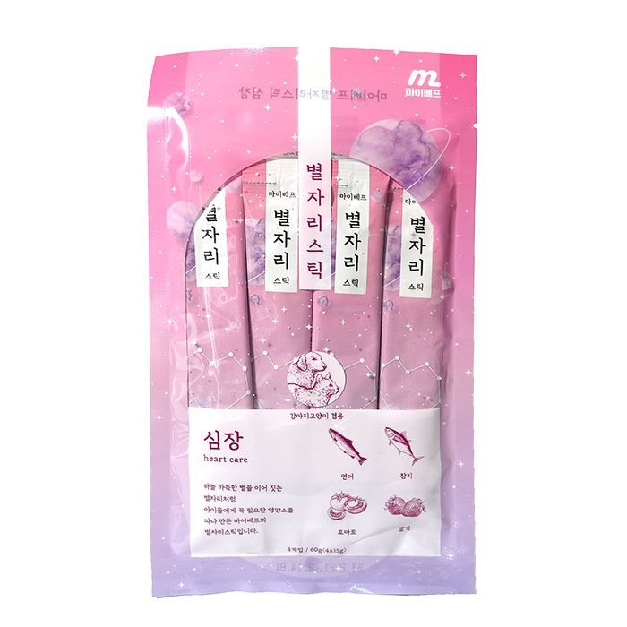 [오늘출발] 마이베프 별자리스틱 15g 4개입 심장 건강 고양이간식