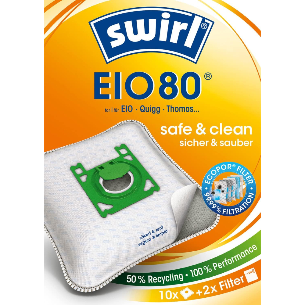 [해외] 스월 Swirl EIO 80 EcoPor 진공청소기 먼지봉투 10매