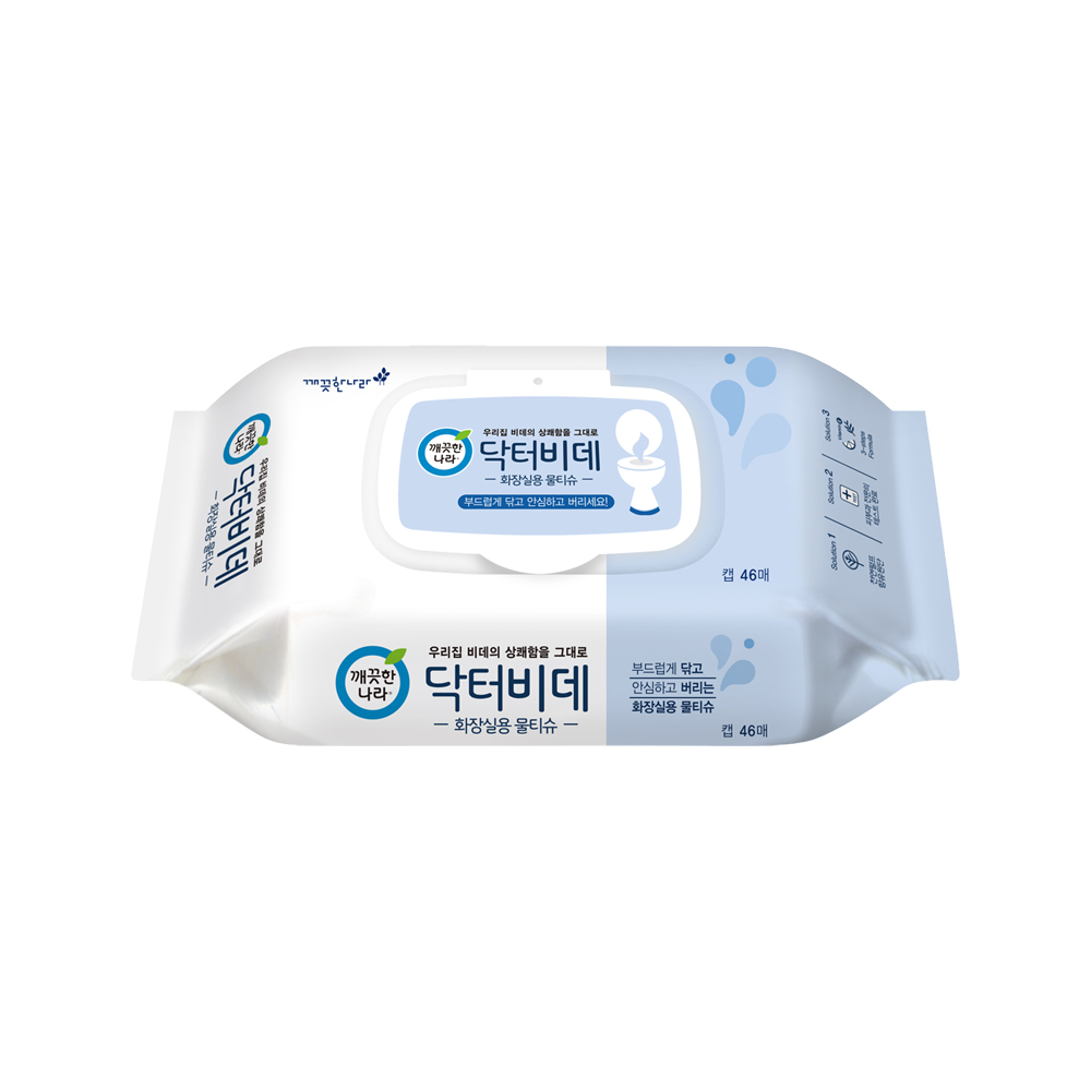 [롯데백화점] 깨끗한나라 닥터비데 물티슈 캡46매