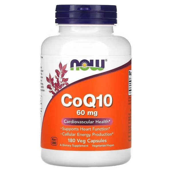 [해외] 나우푸드 CoQ10, 60mg 베지 캡슐 180정