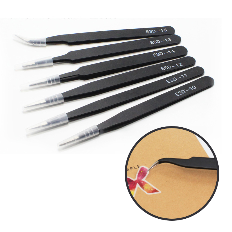 (정품) 전자 부품 프라모델 정밀 핀셋 6종 세트 DD-10784