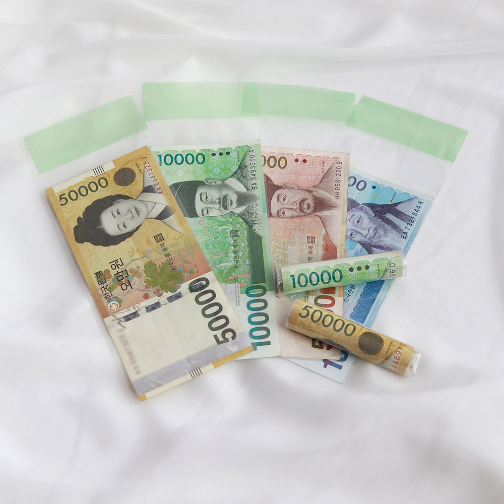 (정품) 돈비닐봉투/용돈박스/돈티슈만들기/돈케이크/돈꽃다발/용돈봉투/어버