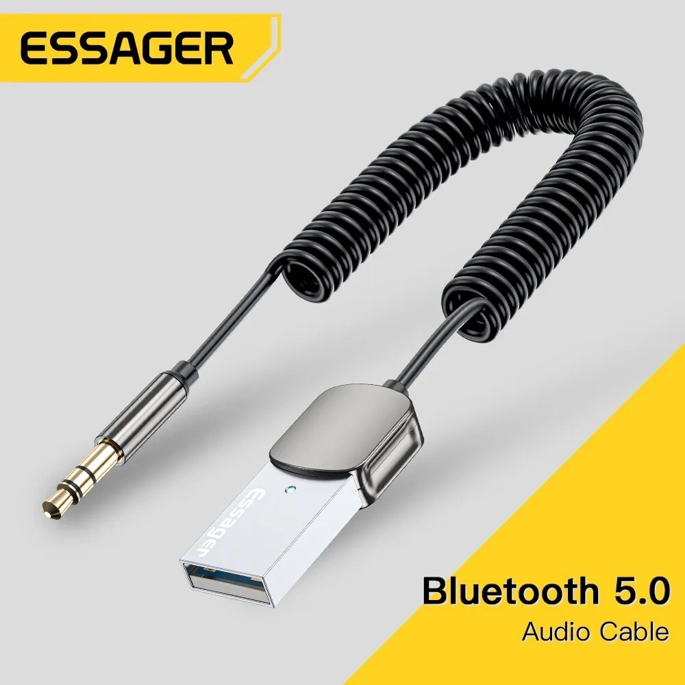 [해외] 미니 USB 블루투스 자동차 3.5MM AUX MP3 음악 동글 무선 FM 리시버 수신기