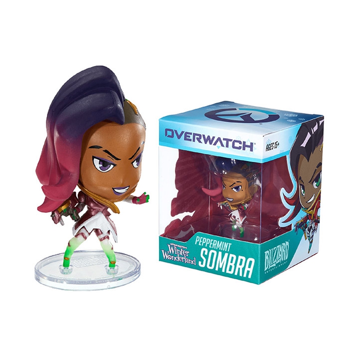 오버워치 큐트벗데들리 페퍼민트 솜브라 피규어