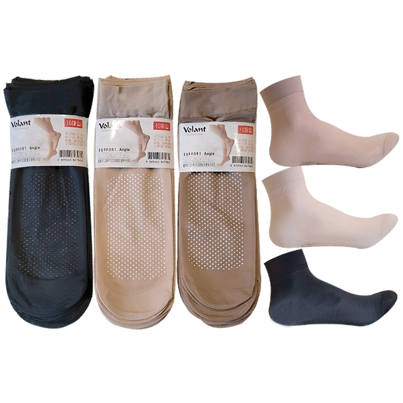 [오늘출발] 볼란트 30D 미끄럼방지 발목 스타킹 20켤레