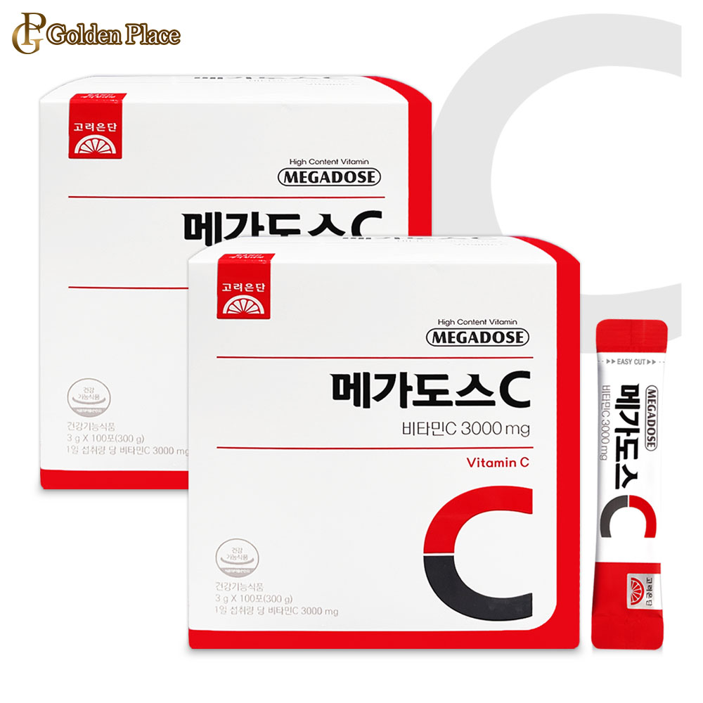 [오늘출발] 고려은단 메가도스C 비타민C 3000 3g x 100포 2개 고함량 분말 영국산 G