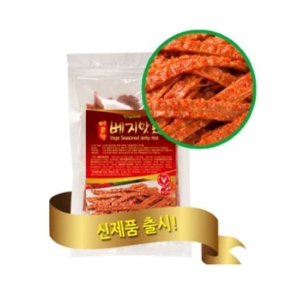 비건을 위한 채식 간식 술안주 대체육 육포 비건맛포 (구 베지맛포) 110g  (무오신채, 매운맛)