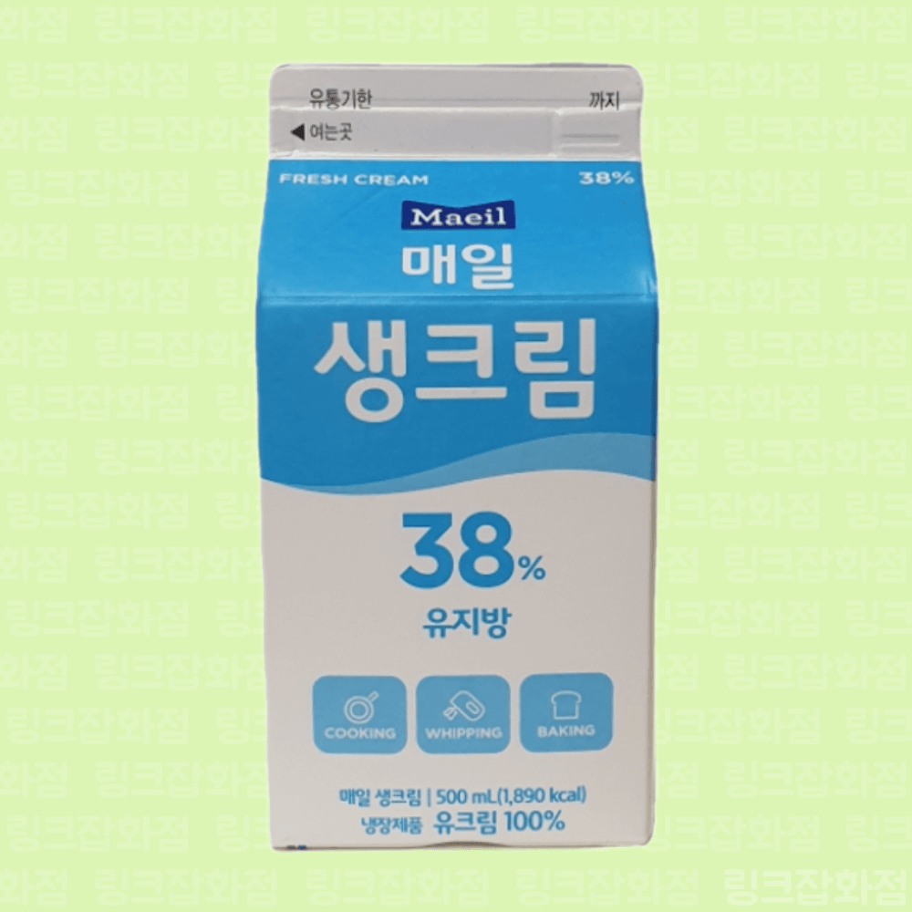 매일생크림 유지방38프로 동물성 무가당 500ml X 20개
