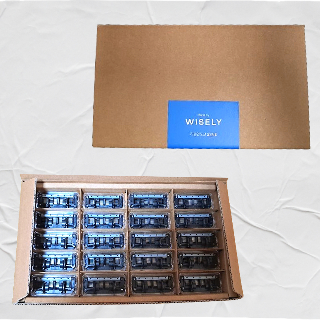 상세페이지 참조 와이즐리 면도날 5중 면도기 리필 20개 SENS