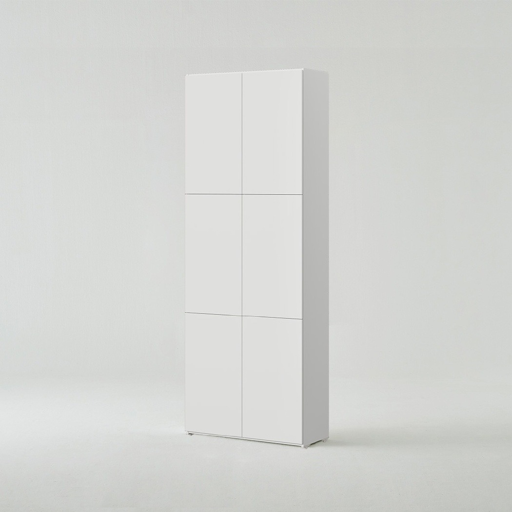 [희망일배송]한샘 티오 격자책장 전체도어형 6단 80cm (컬러 택1)