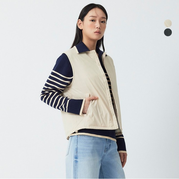 자주 JAJU 여 라이트 패딩 베스트 2종택1