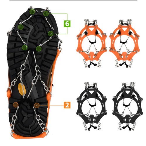 등산필수 8핀 아이젠 남여공용 등산화 스파이크 빙산 겨울 한라산 설산 눈 해맞이