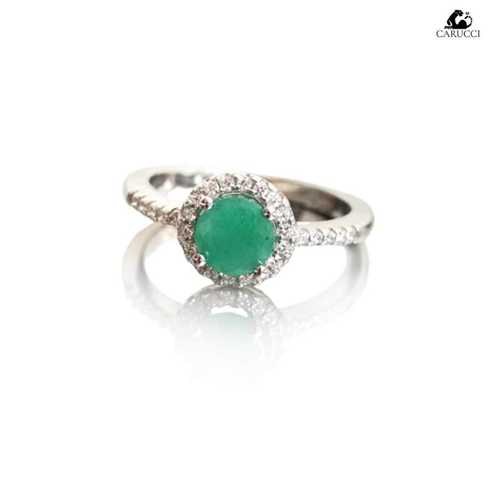 Silver925)블레싱 젬스톤 에메랄드 사파이어 루비 실버 원석 탄생석 링 반지