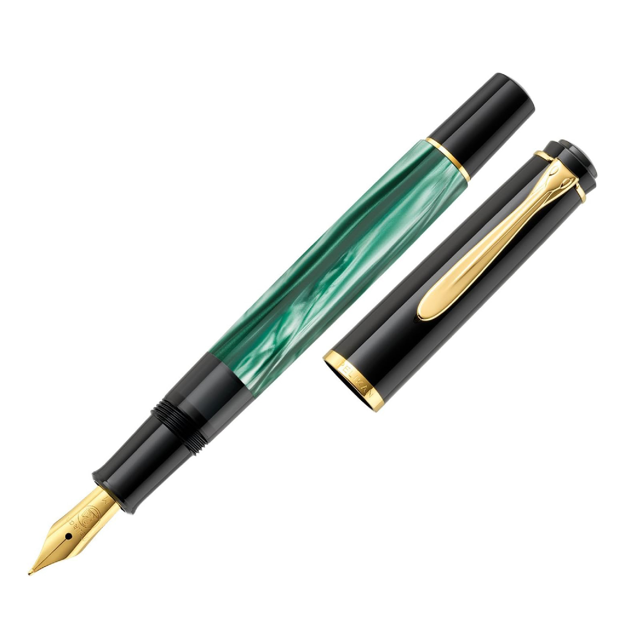 [해외] 펠리칸 피스톤 만년필 클래식 M200 그린 마블 독일내수용