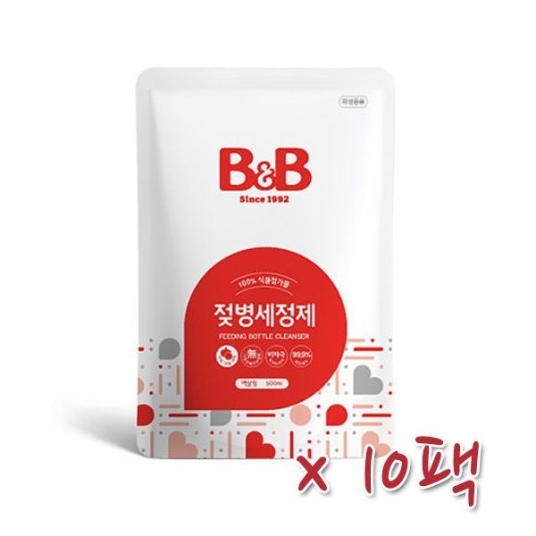 비앤비 젖병세정제 액상형 리필 500ml x10팩