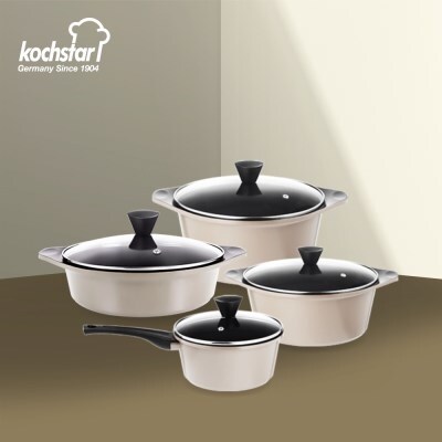 콕스타 아델라 감성주방 인덕션 냄비 4종 세트 KSC-ADIHS8P04C4