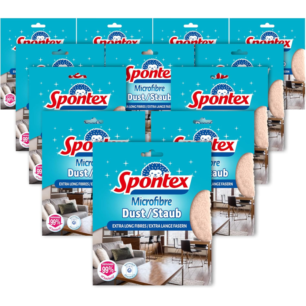 [해외] Spontex 스폰텍스 주방 욕실 청소 극세사천 12개팩