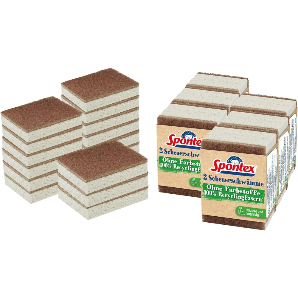 [해외] Spontex 스폰텍스 주방 욕실 청소 스펀지 28개팩