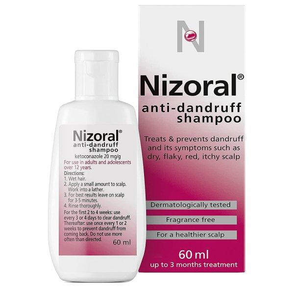 [해외] Nizoral 니죠랄 샴푸 안티 댄드러프 비듬샴푸 60ml