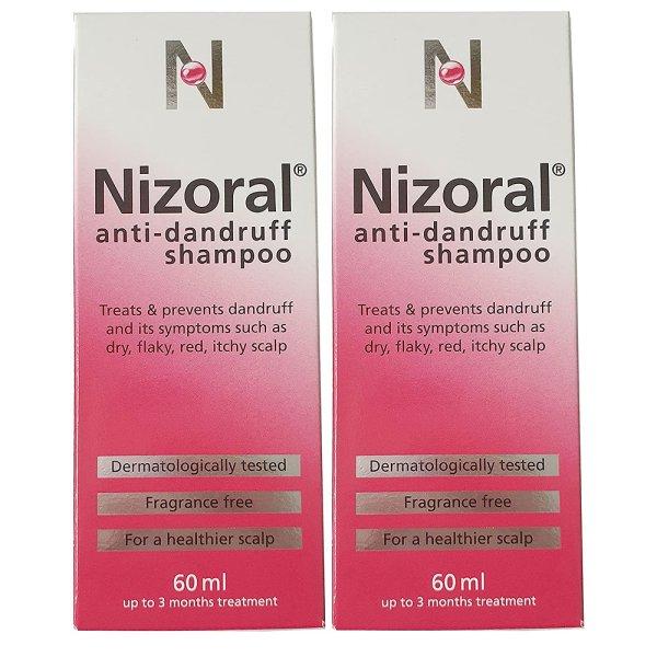 [해외] Nizoral 니죠랄 샴푸 안티 댄드러프 비듬샴푸 60ml 2팩