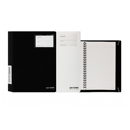 DAY STORY 26공 PP커버 포켓화일노트 8mm 28줄 60매 26공노트 명함꽂이노트 6.0 [유진스토어]