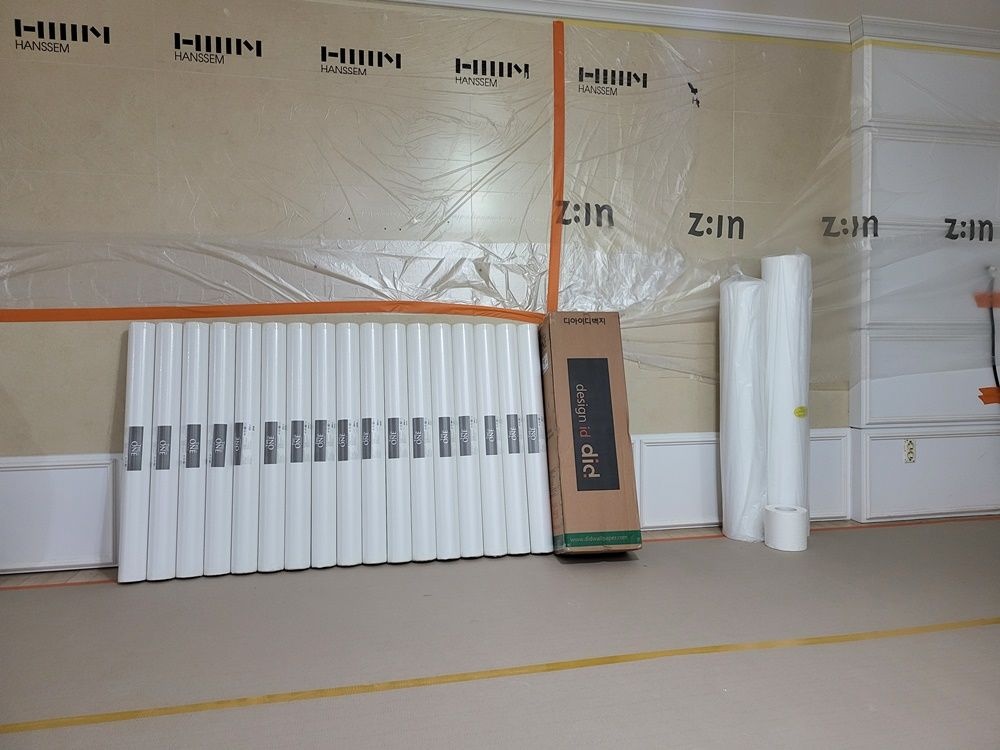 전주 효자동 서부신시가지 우미린 34평형 아파트 광폭(장폭)합지벽지 도배 시공상품