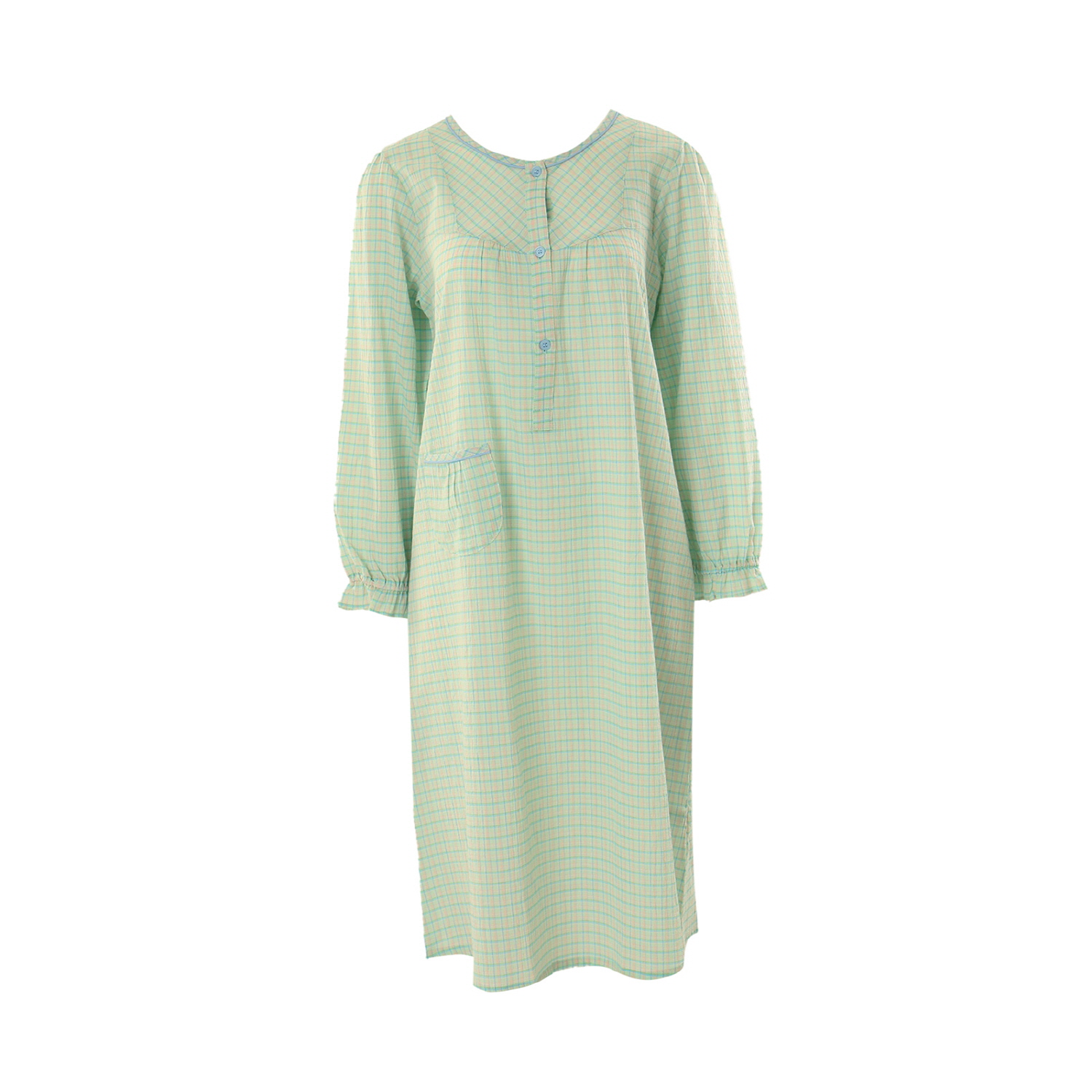 [롯데백화점] 비너스 봄신상면원피스잠옷 면잠옷 비너스원피스 잠옷드레스 체크원피스 VGN4400 LE1216112131