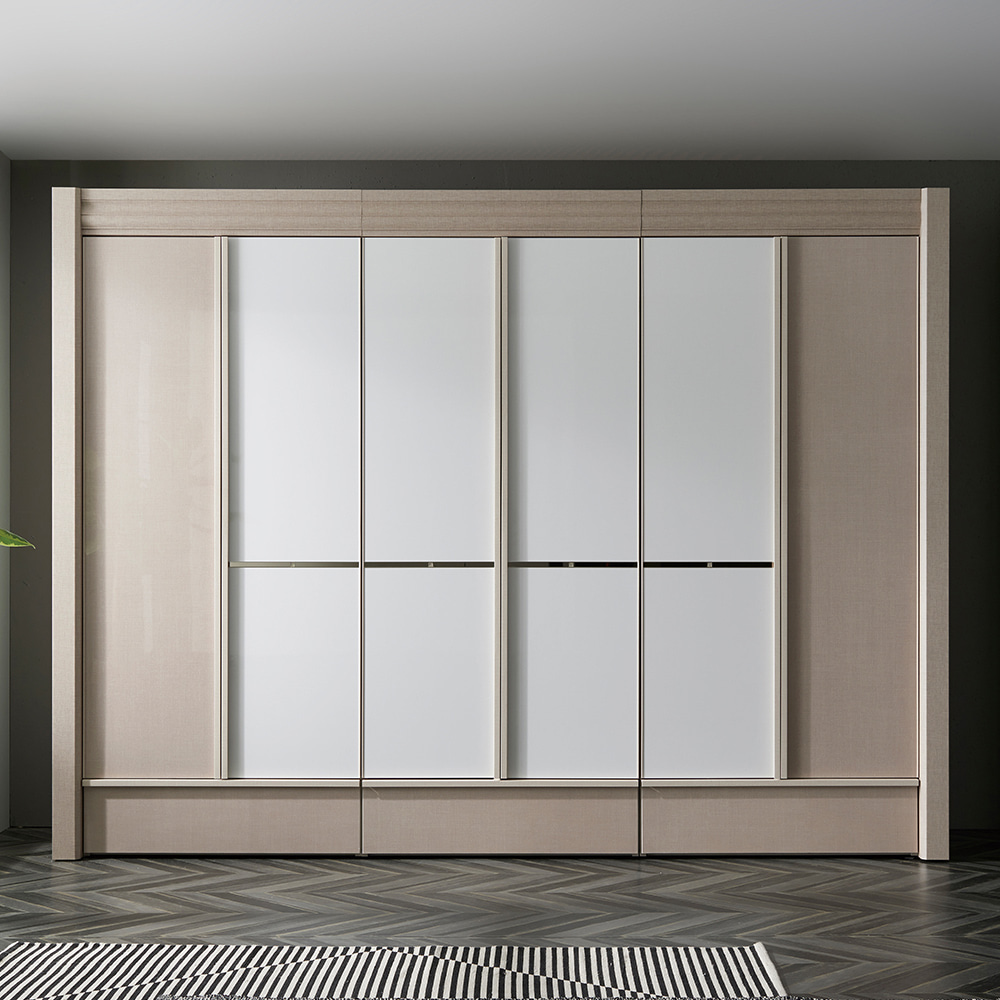 우아미가구 오네트 LPM 장롱 옷장풀세트 서랍포함 10자