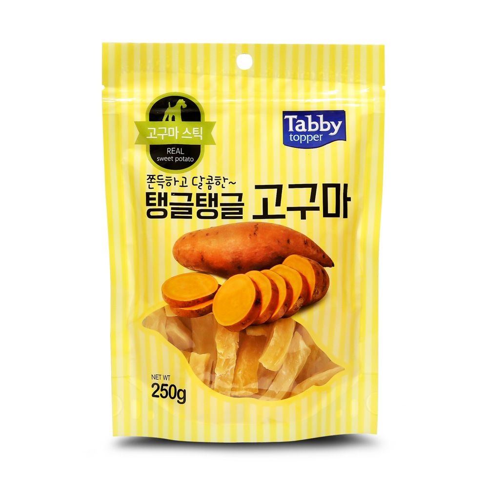 [오늘출발] 테비토퍼 탱글탱글 고구마 250g 고구마스틱 강아지간식