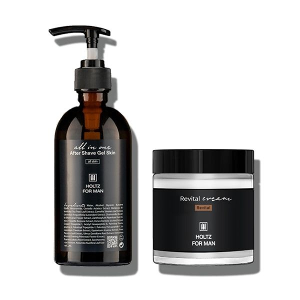 홀츠포맨 남성 남자 에프터 쉐이브 스킨 리바이탈 영양 크림 100g 2종 세트 닦토 주름개선 기능성 화장품