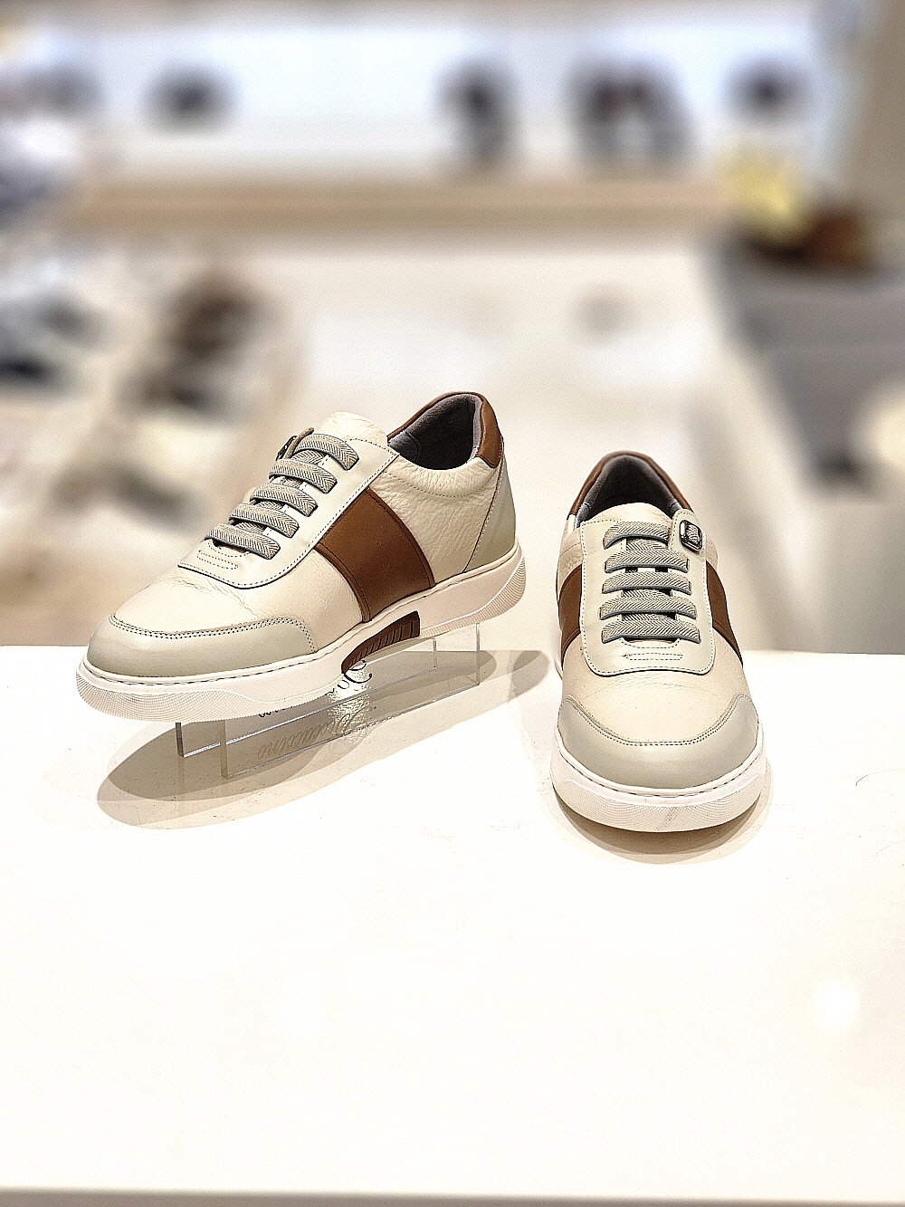 [롯데백화점] 탠디 남성 4cm 띠포인트 초경량 밴드끈 스니커즈 323044-OGR