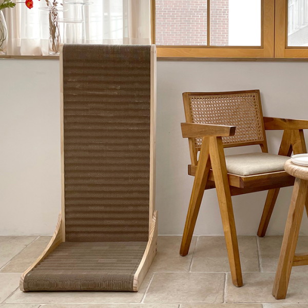 코고는고양이 [코고는고양이] 야오미 우드 뉴엘 점보 수직 고양이 스크래쳐