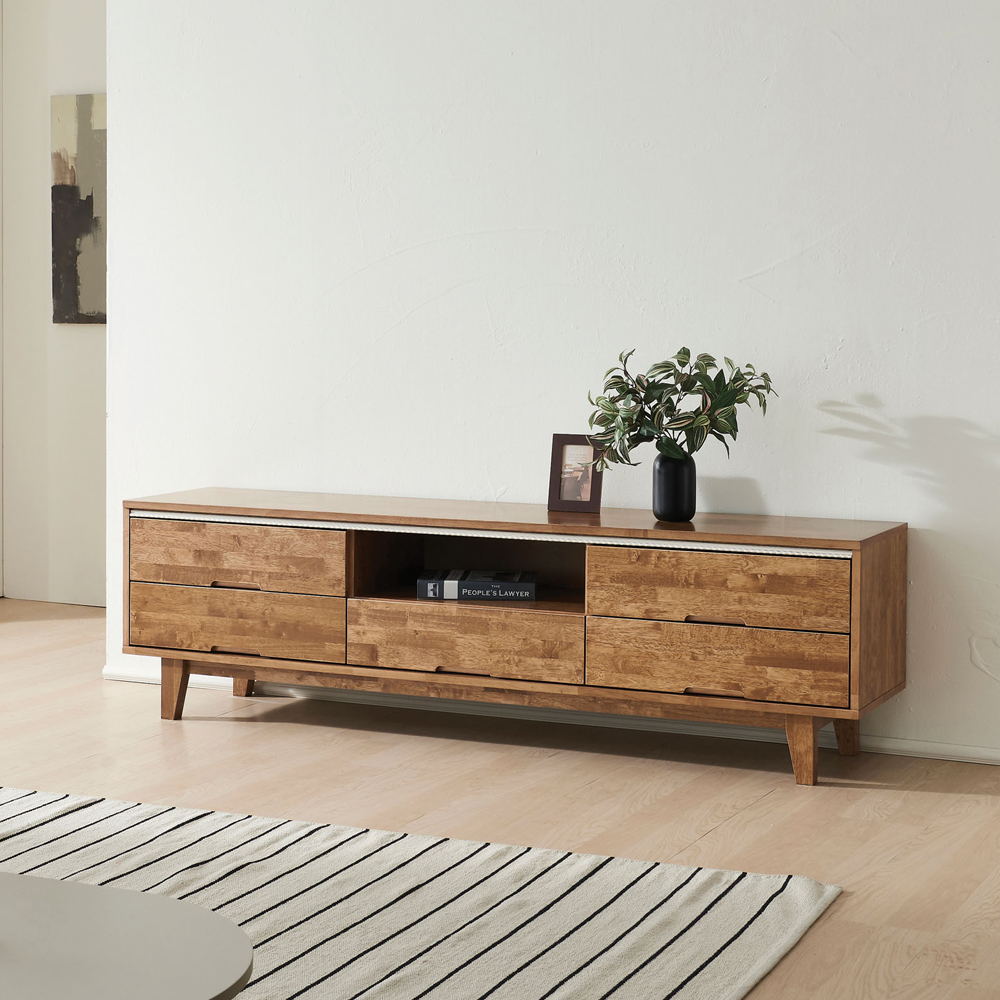 티베로 월넛 원목 티비다이 서랍형 비디오 거실장 TT611-5