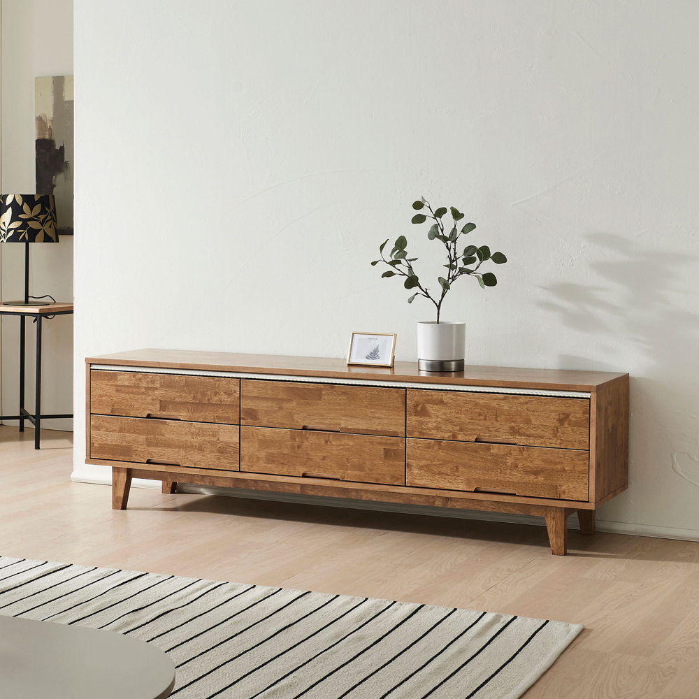 티베로 월넛 원목 티비다이 서랍형 거실장 TT611-3