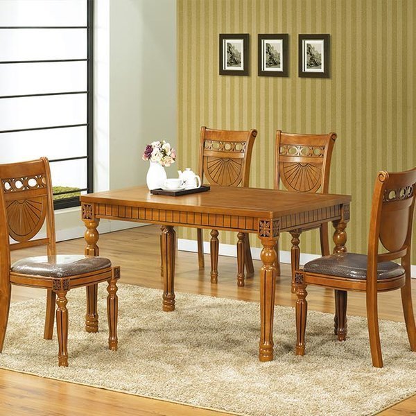 아로스 엔틱 원목 4인용 식탁세트 GT470-2