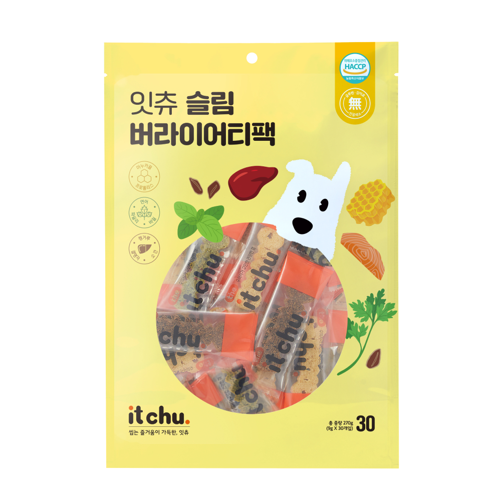 L포인트잇츄 슬림 버라이어티팩 (30개입) 270g