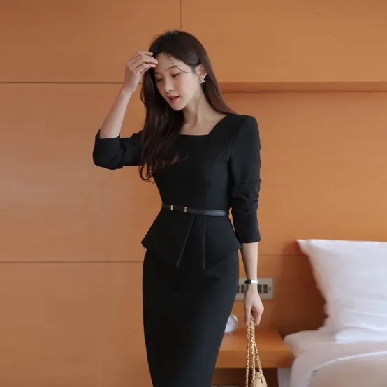 악녀일기 / 에밀리 페플럼 원피스(S~L)