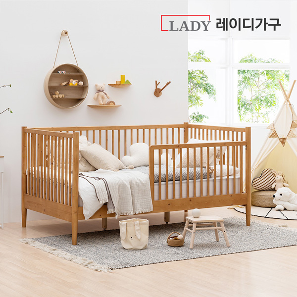 스칸딕 로맨틱 원목침대 데이베드 DB(가드형)_17cm 미니포켓_SS