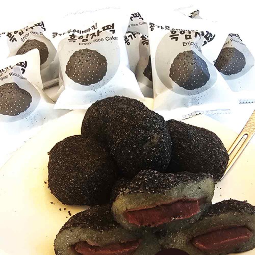 자체제작 블루탐 제주도 오메기떡 흑임자떡 맛집 개별포장 20개 영양간식 선물용