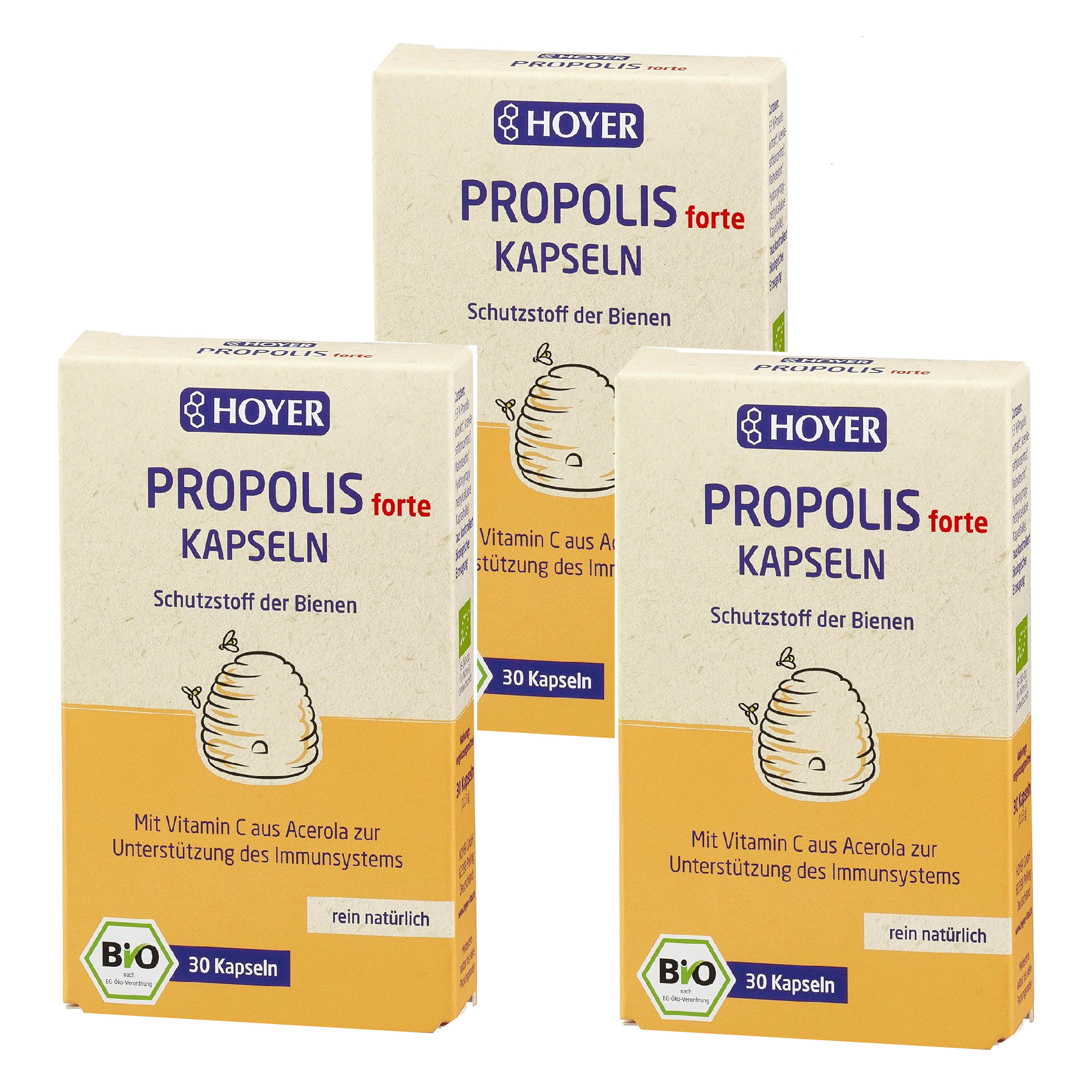 [해외] 호이어 HOYER 고농축 프로폴리스 포르테 30캡슐 x 3 독일 내수용 영양제